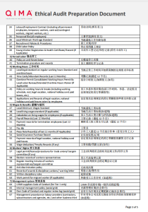 LVMH Audit Checklist