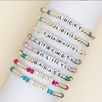 Bohemian Square Letter Bead Bracelet