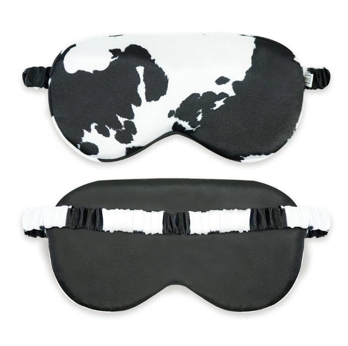 cow print eye mask